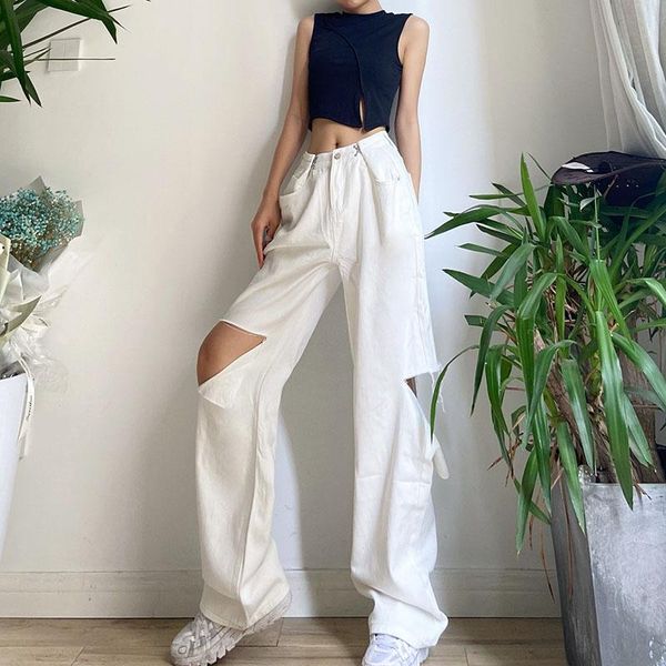 women's jeans zhisilao ripped women white loose adjust waist wide leg denim summer 2021 plus size retro hole pants streetwear, Blue
women's jeans zhisilao ripped women white loose adjust waist wide leg denim summer 2021 plus size retro hole pants streetwear, Blue