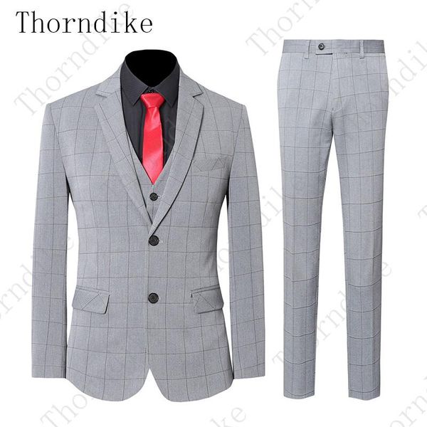 men's suits & blazers 3 pieces suit men plaid tailored fit wedding evening party dinner clothing 2021 british style check formal dress, White;black
men's suits & blazers 3 pieces suit men plaid tailored fit wedding evening party dinner clothing 2021 british style check formal dress, White;black