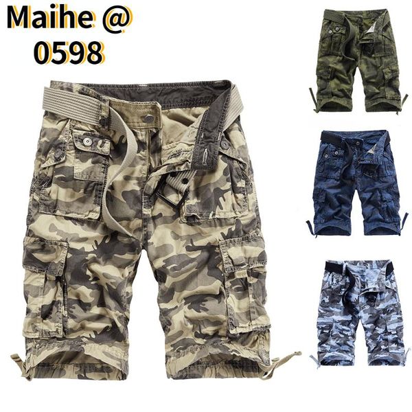 men's shorts 2021 summer casual loose camouflage cargo men multi-pocket 100% cotton street military knee-length beach, White;black
men's shorts 2021 summer casual loose camouflage cargo men multi-pocket 100% cotton street military knee-length beach, White;black