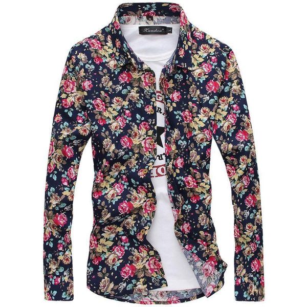 in 2021, during the spring and autumn men 's long sleeve shirt cotton flower cultivate one' s morality men's casual shirts, White;black
in 2021, during the spring and autumn men 's long sleeve shirt cotton flower cultivate one' s morality men's casual shirts, White;black