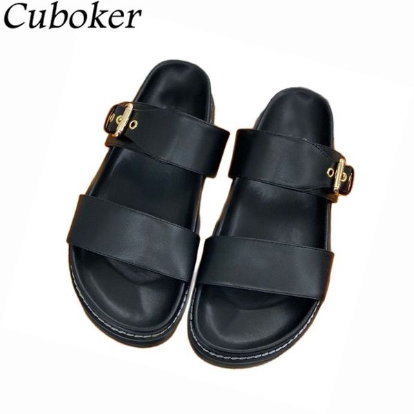 luxury brand flip flops women leather thick sole slippers peep toe metal buckle sandals summer causal vacation beach shoes woman 60% off sto, Black
luxury brand flip flops women leather thick sole slippers peep toe metal buckle sandals summer causal vacation beach shoes woman 60% off sto, Black