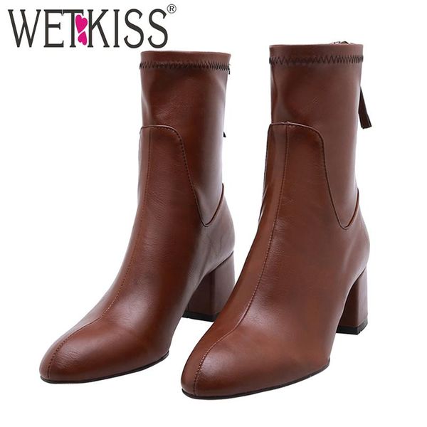 boots wetkiss high heels women pu ankle booties female zip shoes ladies square toe winter 2021 plus size 45, Black
boots wetkiss high heels women pu ankle booties female zip shoes ladies square toe winter 2021 plus size 45, Black