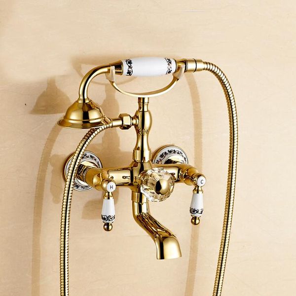 wall mounted gold color brass material & cold water of good quality bath faucet bathroom shower sets
wall mounted gold color brass material & cold water of good quality bath faucet bathroom shower sets