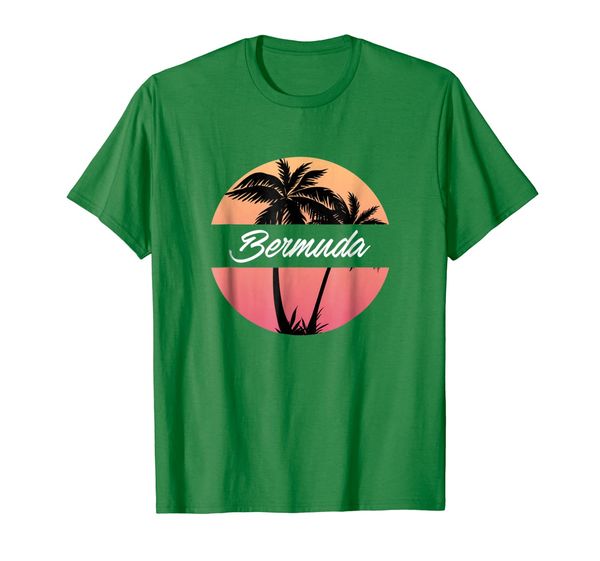 Bermuda Palm Trees Souvenir Vacation Travel T-Shirt, Mainly pictures