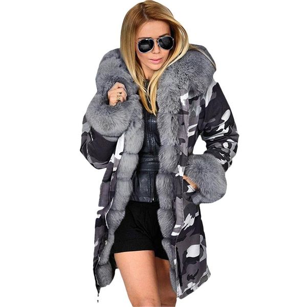 women's fur & faux womens camouflage coat padded winter warm parka jacket long sleeve fashion casual slim fit overcoats hooded clothes, Black
women's fur & faux womens camouflage coat padded winter warm parka jacket long sleeve fashion casual slim fit overcoats hooded clothes, Black