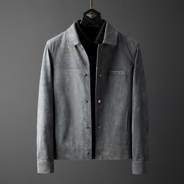men's jackets wrinkle resistant easy to take care of suede jacket fashion casual work coat autumn and winter handsome slim lapel, Black;brown
men's jackets wrinkle resistant easy to take care of suede jacket fashion casual work coat autumn and winter handsome slim lapel, Black;brown