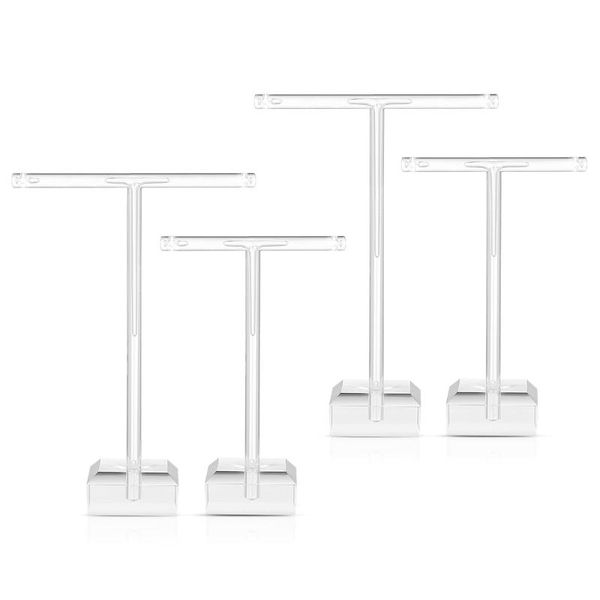 jewelry pouches, bags athy 4pcs acrylic earrings stand holder t-shape ear studs display rack organizer (transparent), Pink;blue
jewelry pouches, bags athy 4pcs acrylic earrings stand holder t-shape ear studs display rack organizer (transparent), Pink;blue