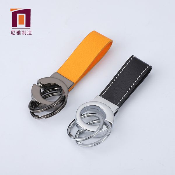 factory double leather metal car accessories creative small gift key ring
factory double leather metal car accessories creative small gift key ring