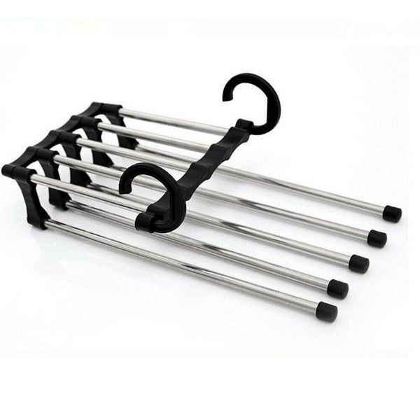 hangers & racks 5pcs 5 in 1 wardrobe hanger pant rack shelves stainless steel magic clothing retractable clothes
hangers & racks 5pcs 5 in 1 wardrobe hanger pant rack shelves stainless steel magic clothing retractable clothes