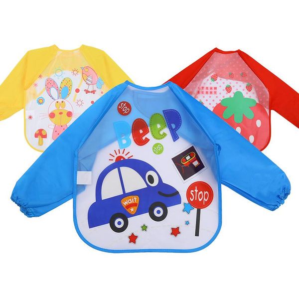3pcs children's waterproof scarf art smock long sleeve baby feeding bib apron pocket infant boys girls burp cloth bibs fast ship & clot
3pcs children's waterproof scarf art smock long sleeve baby feeding bib apron pocket infant boys girls burp cloth bibs fast ship & clot
