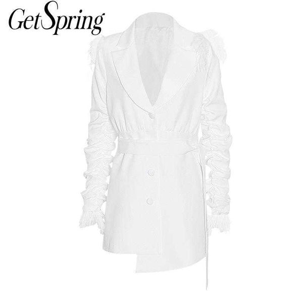 getspring women dress temperament suit ostrich hair decoration wrinkled irregular ladies es belt short black es 210601, Black;gray
getspring women dress temperament suit ostrich hair decoration wrinkled irregular ladies es belt short black es 210601, Black;gray