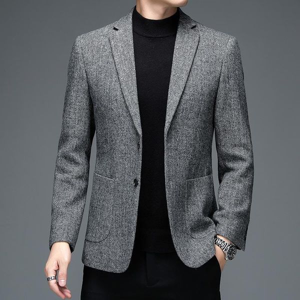 men's suits & blazers 2021 autumn winter solid color british style business casual suit jackets slim fit social party tuxedo dress coat, White;black
men's suits & blazers 2021 autumn winter solid color british style business casual suit jackets slim fit social party tuxedo dress coat, White;black