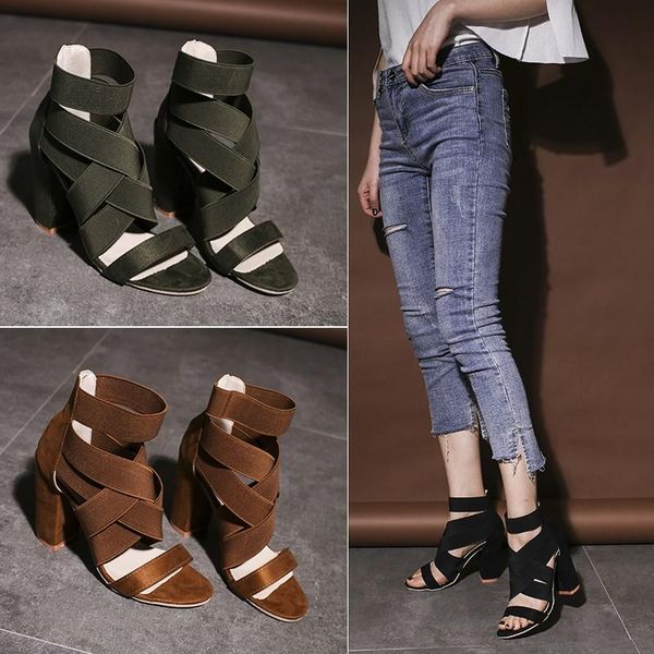 sandals 2021gladiator fashion women high heels open toe ankle strap elastic band shoes size 35-40 pumps black
sandals 2021gladiator fashion women high heels open toe ankle strap elastic band shoes size 35-40 pumps black