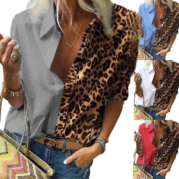 plus size 5xl women blouse leopard stitching shirt loose casual long sleeve autumn low-cut turn down collar streetwear women's blo, White
plus size 5xl women blouse leopard stitching shirt loose casual long sleeve autumn low-cut turn down collar streetwear women's blo, White