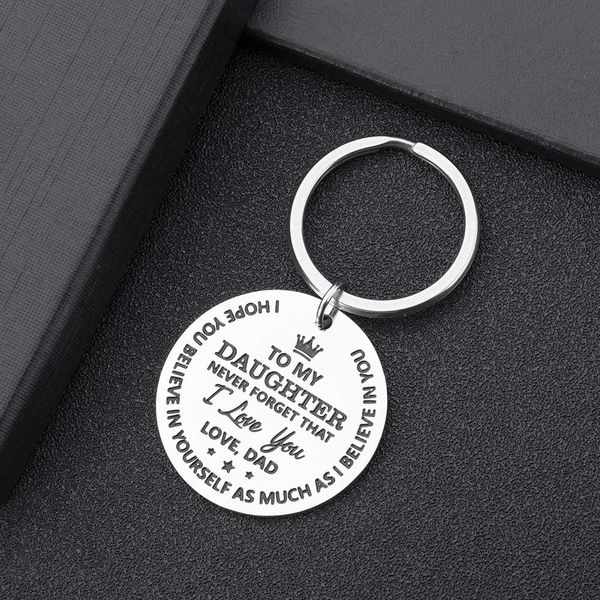 10pieces/lot inspirational gifts keychain to daughter birthday christmas present encouragement keyring to girls from mom dad family pendant, Silver
10pieces/lot inspirational gifts keychain to daughter birthday christmas present encouragement keyring to girls from mom dad family pendant, Silver