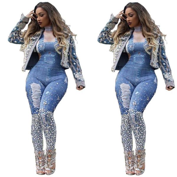 women's jumpsuits & rompers women long sleeve turtleneck denim geometric print slim back zip one piece overall casual, Black;white
women's jumpsuits & rompers women long sleeve turtleneck denim geometric print slim back zip one piece overall casual, Black;white