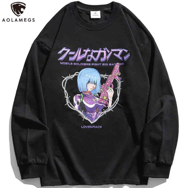 aolamegs men sweatshirt japane cool girl comics kanji print thin pullover o-neck fashion harajuku high street oversized hoodie, Black
aolamegs men sweatshirt japane cool girl comics kanji print thin pullover o-neck fashion harajuku high street oversized hoodie, Black