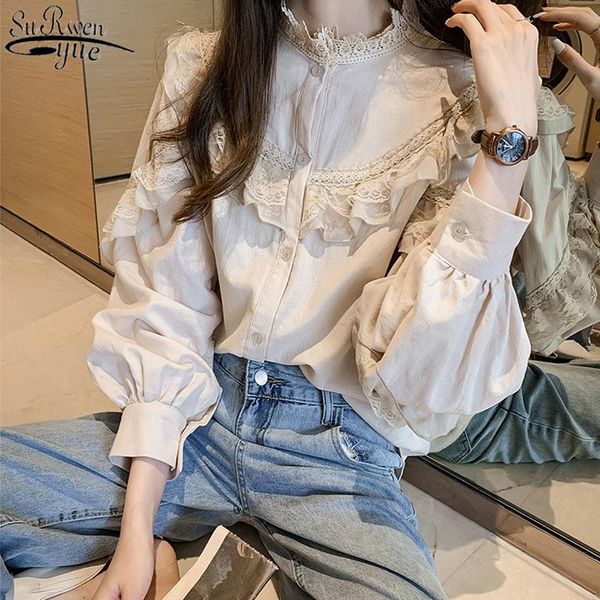 women's blouses & shirts women shirt retro spring puff sleeve sweet lace round collar loose long woman's button cardigan 10097, White
women's blouses & shirts women shirt retro spring puff sleeve sweet lace round collar loose long woman's button cardigan 10097, White