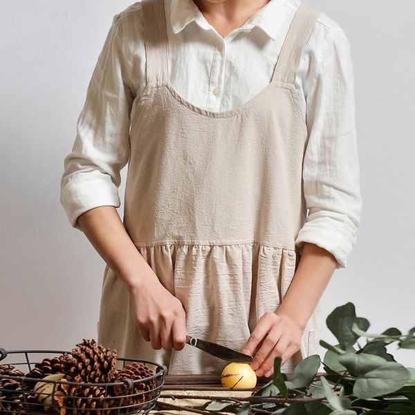 aprons wilona korean cotton linen strap apron japanese kitchen florist household pockets sleeveless antifouling 4 colors
aprons wilona korean cotton linen strap apron japanese kitchen florist household pockets sleeveless antifouling 4 colors