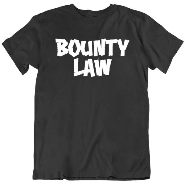 bounty law hollywood parody t shirt, White;black
bounty law hollywood parody t shirt, White;black