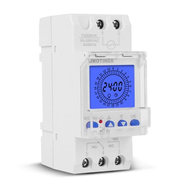 timers rail lcd display backlight digital weekly programmer 85-265v 1no + 1nc cycle time controller din railbig
timers rail lcd display backlight digital weekly programmer 85-265v 1no + 1nc cycle time controller din railbig