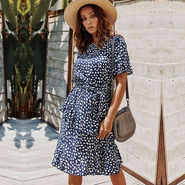 summer ladies elegant butterfly sleeve print dress women new cascading ruffle o-neck knee-length dress 210413, Black;gray
summer ladies elegant butterfly sleeve print dress women new cascading ruffle o-neck knee-length dress 210413, Black;gray