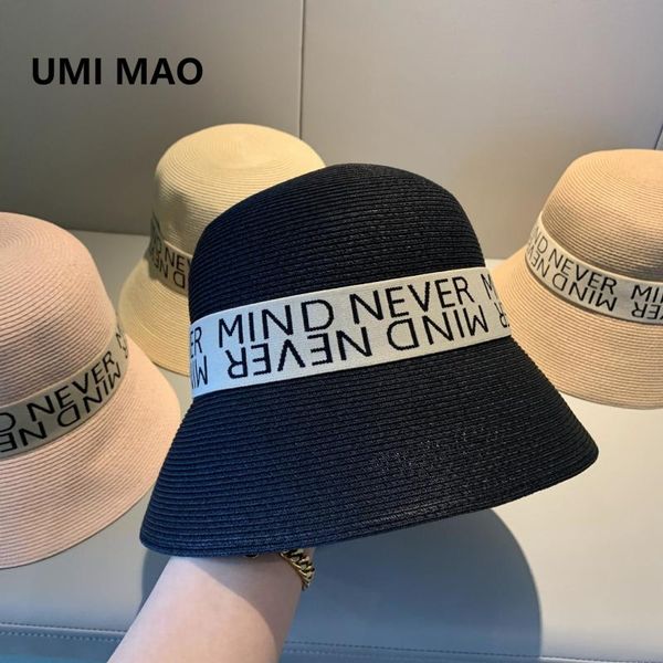 wide brim hats umi mao net red letter strap small straw female korean style elegant bucket spring summer fashionable wild basin hat y2k, Blue;gray
wide brim hats umi mao net red letter strap small straw female korean style elegant bucket spring summer fashionable wild basin hat y2k, Blue;gray