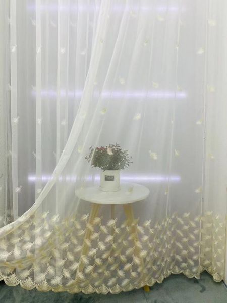 europe 3d feather embroidery tulle curtain for living room bedroom romantic sheer voile french window panel rideaux & drapes
europe 3d feather embroidery tulle curtain for living room bedroom romantic sheer voile french window panel rideaux & drapes
