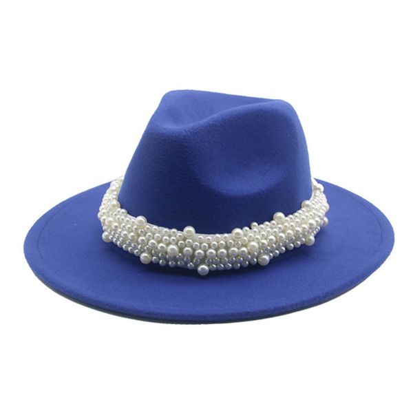 women winter wide brim band belt pearl panama formal church white pink luxury fedora felted hats sombreros de mujer, Blue;gray
women winter wide brim band belt pearl panama formal church white pink luxury fedora felted hats sombreros de mujer, Blue;gray