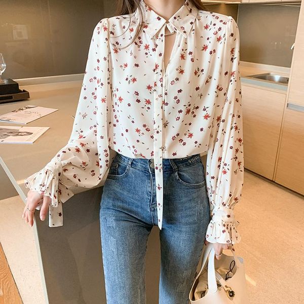 women's blouses & shirts houthion silk long sleeved fashion casual shirt korean style printed blouse large size full blusas, White
women's blouses & shirts houthion silk long sleeved fashion casual shirt korean style printed blouse large size full blusas, White