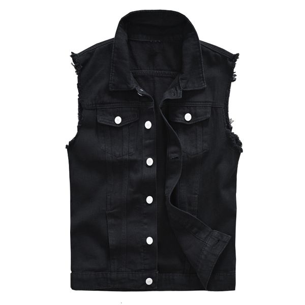 men's vests black jean vest slim fringe denim waistcoat sleeveless tank 80ek, Black;white
men's vests black jean vest slim fringe denim waistcoat sleeveless tank 80ek, Black;white