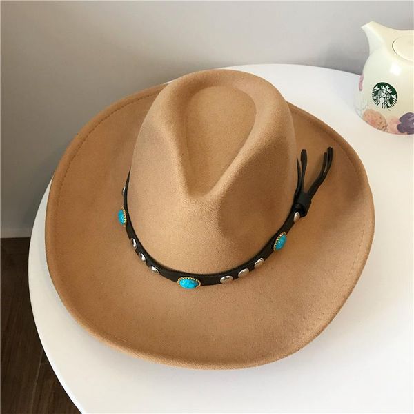 wide brim hats cowboy hat fedora big for men and womqn jazz hip-hop rural is suitable many occasions, Blue;gray
wide brim hats cowboy hat fedora big for men and womqn jazz hip-hop rural is suitable many occasions, Blue;gray