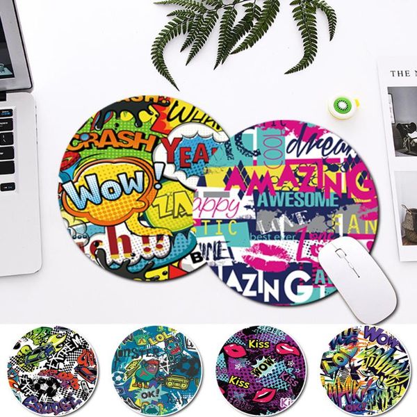 mouse pads & wrist rests graffiti pattern round pad for gaming computer pu leather non-slip lapmat waterproof office mousepad 22cm
mouse pads & wrist rests graffiti pattern round pad for gaming computer pu leather non-slip lapmat waterproof office mousepad 22cm