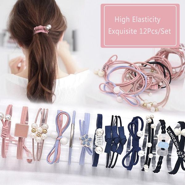 hair accessories 12 pcs korean fashion girl elasticity rubber band pearl rope ladies sweet headwear ponytail set accessory
hair accessories 12 pcs korean fashion girl elasticity rubber band pearl rope ladies sweet headwear ponytail set accessory