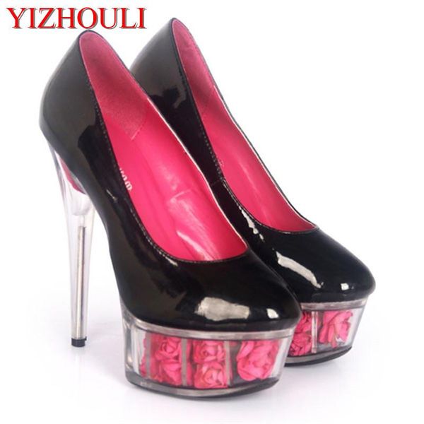 spring and autumn women wedding single shoes, 15 cm high heel, rose crystal waterproof platform, party heels dress shoes, Black
spring and autumn women wedding single shoes, 15 cm high heel, rose crystal waterproof platform, party heels dress shoes, Black