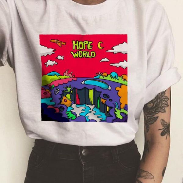 hope world kpop print graphic womens tees aesthetic o neck short sleeve korean style summer clothes, White
hope world kpop print graphic womens tees aesthetic o neck short sleeve korean style summer clothes, White