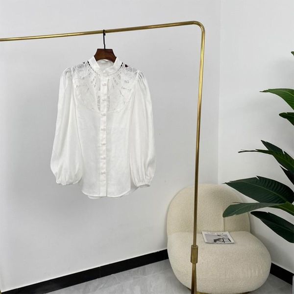 women's blouses & shirts white embroidery flower hollow out single breasted long sleeve ladies summer fashion women 2021
women's blouses & shirts white embroidery flower hollow out single breasted long sleeve ladies summer fashion women 2021