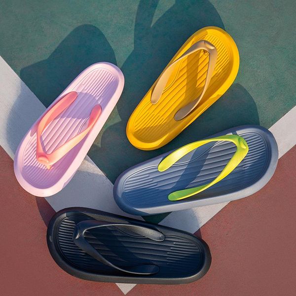 summer slippers women and man casual massage durable flip flops beach sandals shoes striped lady room, Black
summer slippers women and man casual massage durable flip flops beach sandals shoes striped lady room, Black