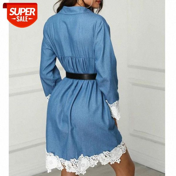 hirigin elegant long sleeve robe denim dress for femme ladies summer vestidos party club streetwear fashion women lace #w03x, White;black
hirigin elegant long sleeve robe denim dress for femme ladies summer vestidos party club streetwear fashion women lace #w03x, White;black