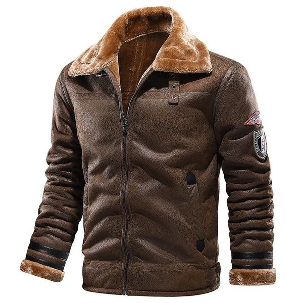 men's fur & faux winter suede coat england style thick men leather jackets embroidery motorcycle jacket vintage, Black
men's fur & faux winter suede coat england style thick men leather jackets embroidery motorcycle jacket vintage, Black