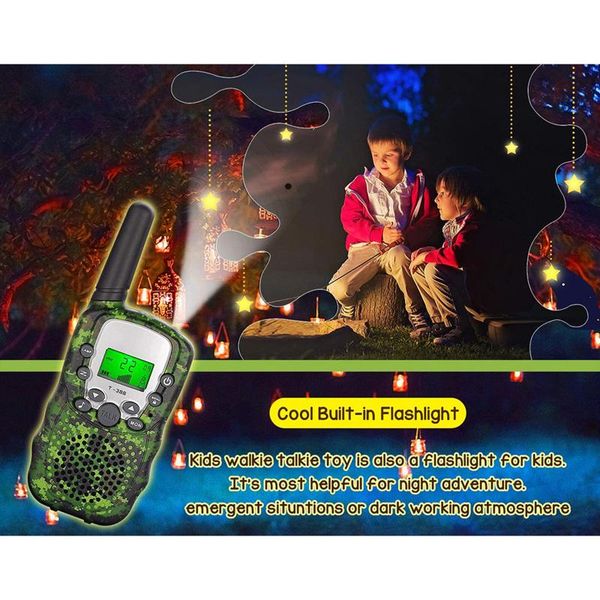 walkie talkie 2pcs children's radio mini gift toy handheld smart wireless camouflage uhf transceiver
walkie talkie 2pcs children's radio mini gift toy handheld smart wireless camouflage uhf transceiver