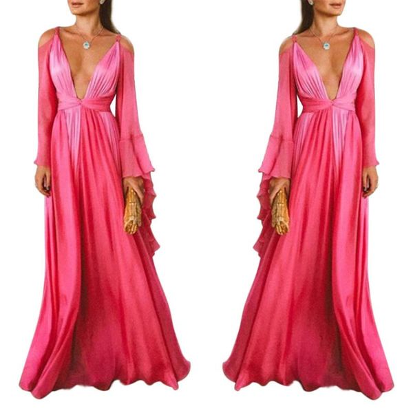 bohemian printing maxi dresses for women long v neck summer beach festive vestidos casual, Black;gray
bohemian printing maxi dresses for women long v neck summer beach festive vestidos casual, Black;gray