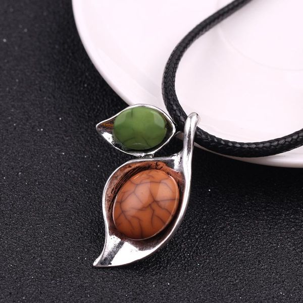 pendant necklaces boho naturak stone leaf long leather rope chain vintage women men collares mujer colar choker kolye, Silver
pendant necklaces boho naturak stone leaf long leather rope chain vintage women men collares mujer colar choker kolye, Silver