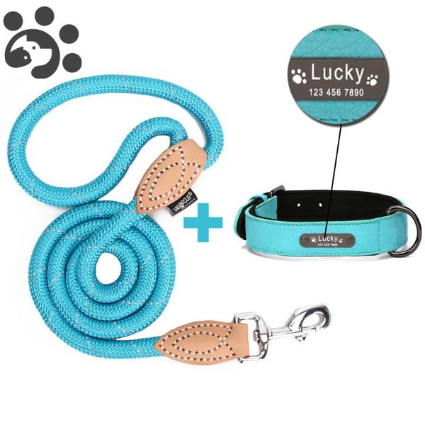 dog collars & leashes personalized collar leash set reflective for large small pet dogs custom name tag product
dog collars & leashes personalized collar leash set reflective for large small pet dogs custom name tag product