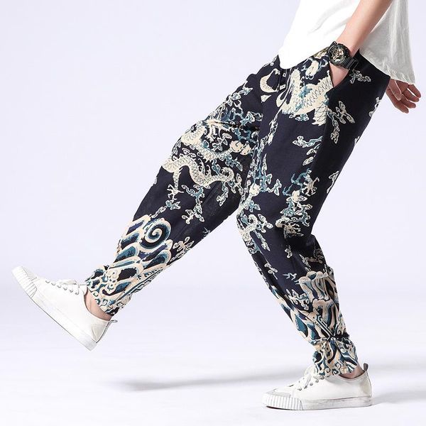 men's pants 2021 pattern dragon loose large youth buckle leggings chinese style casual, Black
men's pants 2021 pattern dragon loose large youth buckle leggings chinese style casual, Black