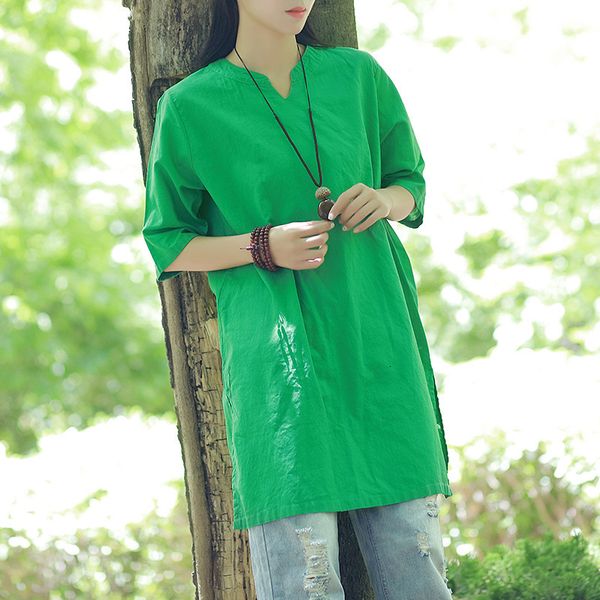 polo plus size women pullovers mid-length linen shirts women's clothes will see basic, White
polo plus size women pullovers mid-length linen shirts women's clothes will see basic, White