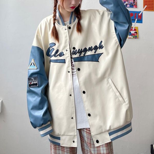 women's jackets 2021 spring&autumn leather baseball jacket coat men's couple bomber boyfriend style varsity hiphop street, Black;brown
women's jackets 2021 spring&autumn leather baseball jacket coat men's couple bomber boyfriend style varsity hiphop street, Black;brown