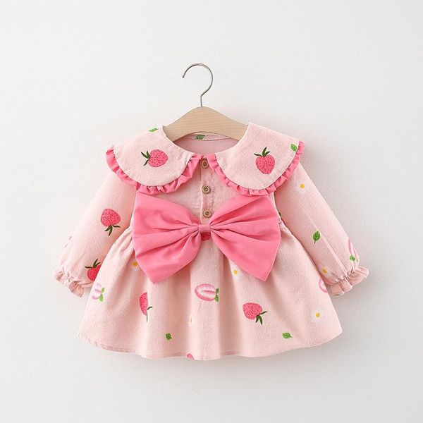 girl's dresses girls print strawberry autumn dress 1-2-3 year old with bowknot cute western princess kids party baby girl dressess, Red;yellow
girl's dresses girls print strawberry autumn dress 1-2-3 year old with bowknot cute western princess kids party baby girl dressess, Red;yellow