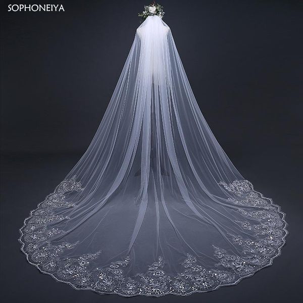 bridal veils arrival 2021 cathedral long lace applique edge with comb 3 meters wedding accessories velos de novia, Black
bridal veils arrival 2021 cathedral long lace applique edge with comb 3 meters wedding accessories velos de novia, Black