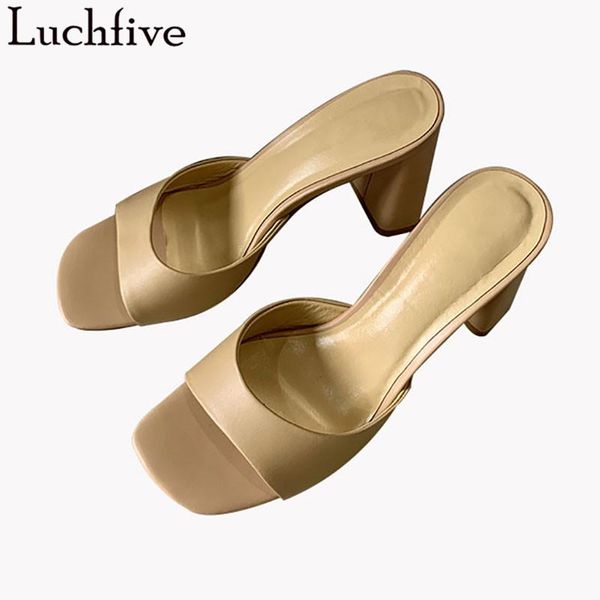 slippers apricot open toe woman chunky high heels party shoes runway summer slides shallow, Black
slippers apricot open toe woman chunky high heels party shoes runway summer slides shallow, Black